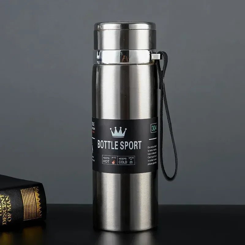 1L Stainless-Steel Thermal Water Bottle Cold and Hot Thermos - Naved Products