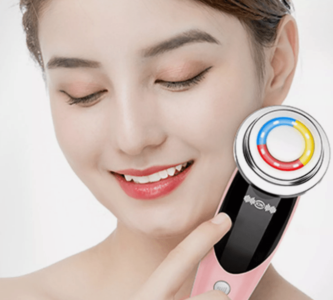 7-in-1 LED Light Therapy Face & Eye Massager – Advanced Skincare for a Radiant Glow + Plus FREE Facial Repair Serum a $20 Value - Naved Products