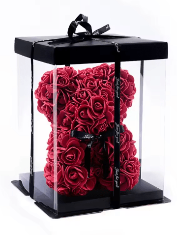 9" Rose Teddy Bear Valentine's Gift For Your Special Someone! - Naved Products
