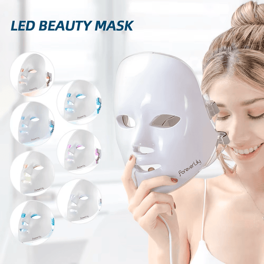 Foreverlily LED Facial Mask – Advanced Light Therapy for a Radiant Glow - Naved Products