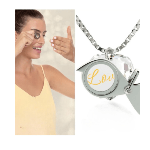 Tiny Crystal Heart Necklace Perfect for Valentine's Day - Naved Products