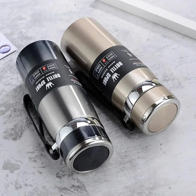 1L Stainless-Steel Thermal Water Bottle Cold and Hot Thermos - Naved Products