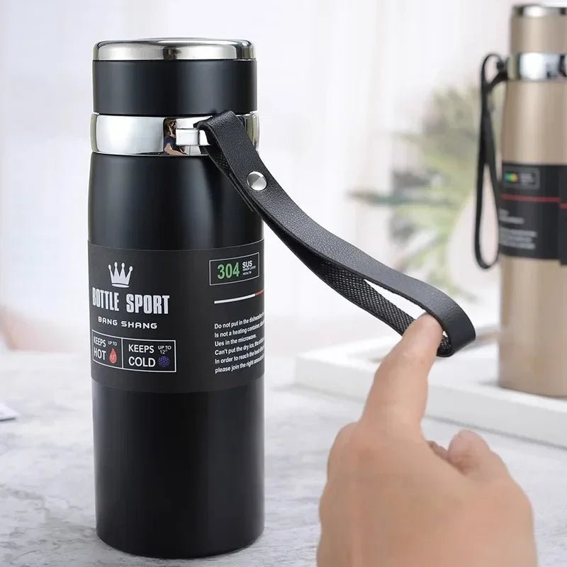 1L Stainless-Steel Thermal Water Bottle Cold and Hot Thermos - Naved Products
