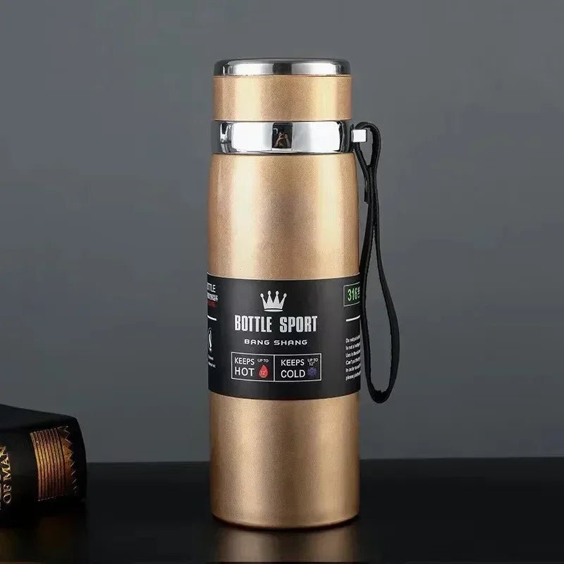 1L Stainless-Steel Thermal Water Bottle Cold and Hot Thermos - Naved Products
