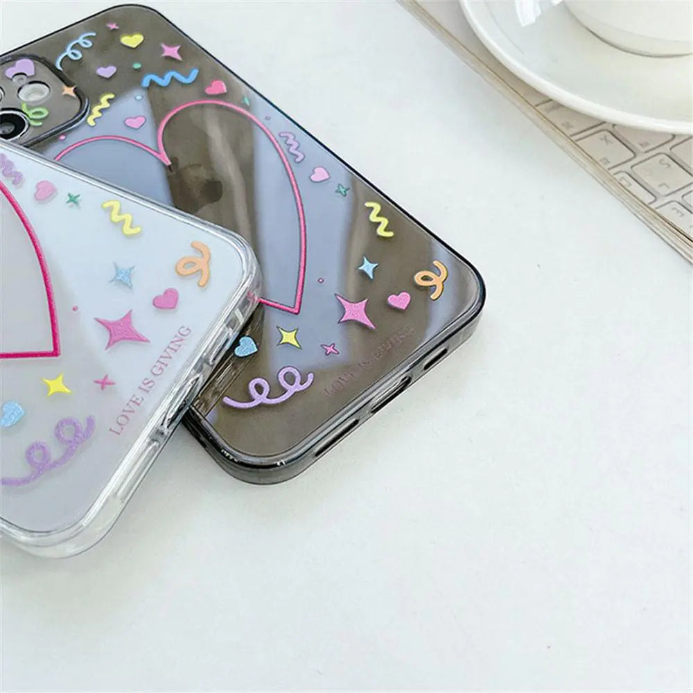 Heart Design Clear Love Festive IPhone Case - Naved Products
