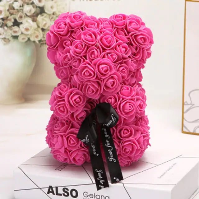 9" Rose Teddy Bear Valentine's Gift For Your Special Someone! - Naved Products