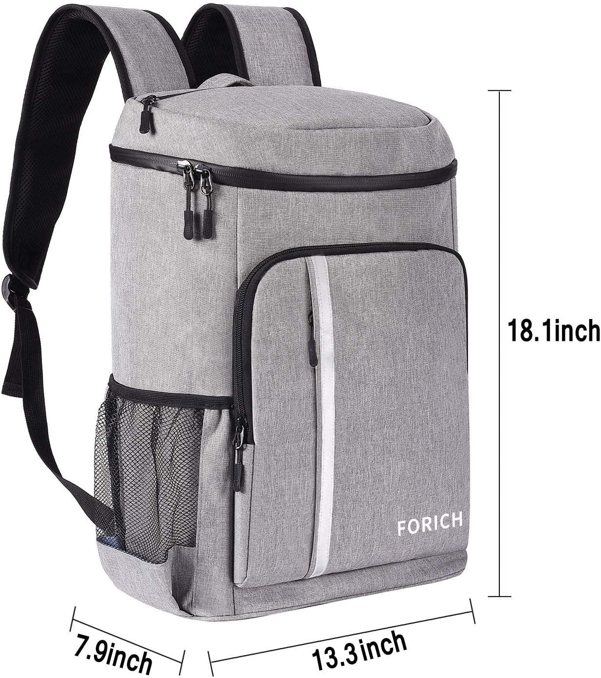 Backpack Cooler Leakproof Insulated Waterproof Backpack Cooler Bag, Lightweight Soft Beach Cooler Backpack for Men Women to Work Lunch Picnics Camping Hiking, 30 Cans - Naved Products