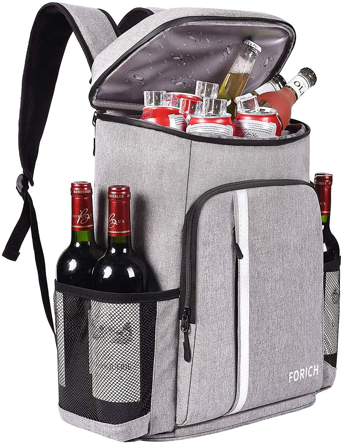 Backpack Cooler Leakproof Insulated Waterproof Backpack Cooler Bag, Lightweight Soft Beach Cooler Backpack for Men Women to Work Lunch Picnics Camping Hiking, 30 Cans - Naved Products