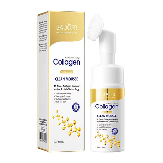 **"✨ Deep Cleanse & Firm With SADOER Collagen Facial Cleanser for Hydrated, Youthful - Looking, Radiant Skin! ✨"** - Naved ProductsSADOER Collagen Facial Cleanser Mousse Deep Cleansing Skincare Moisturizing Firming Face Wash Foam Cleanser Skin Care Products