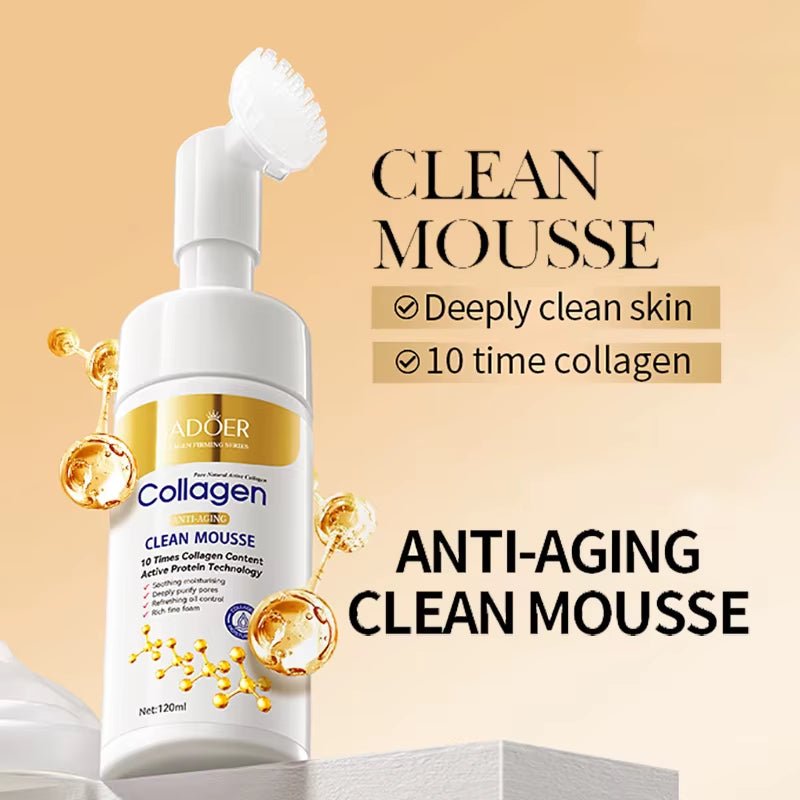 **"✨ Deep Cleanse & Firm With SADOER Collagen Facial Cleanser for Hydrated, Youthful - Looking, Radiant Skin! ✨"** - Naved ProductsSADOER Collagen Facial Cleanser Mousse Deep Cleansing Skincare Moisturizing Firming Face Wash Foam Cleanser Skin Care Products