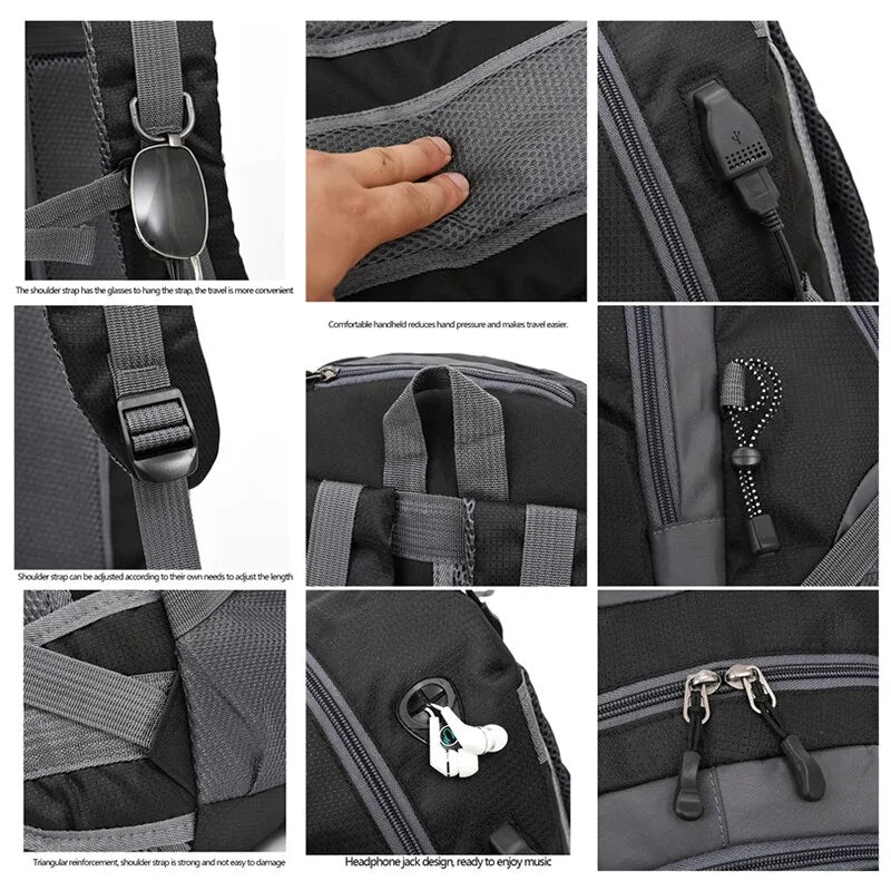 Ergonomic Waterproof Camping Travel Backpack For Men and Women - Naved Products