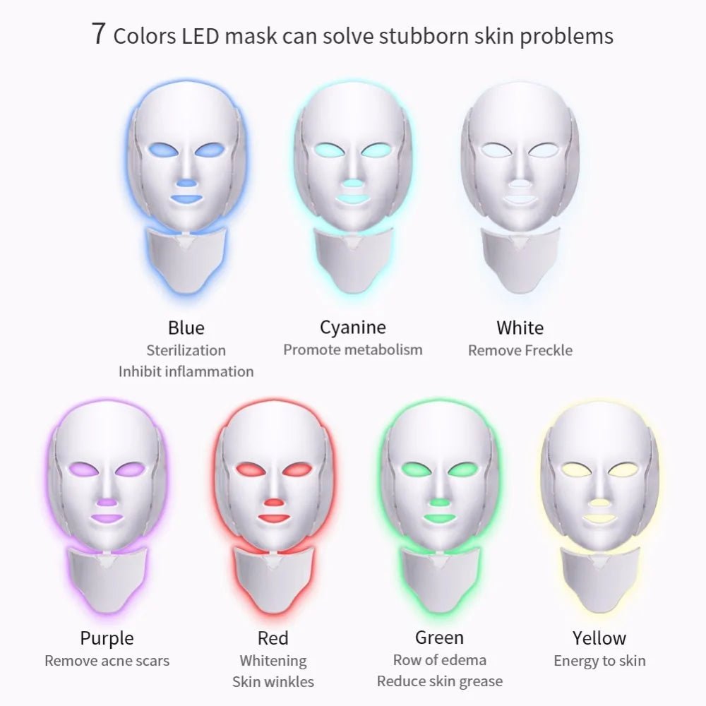 Foreverlily LED Facial Mask – Advanced Light Therapy for a Radiant Glow - Naved Products