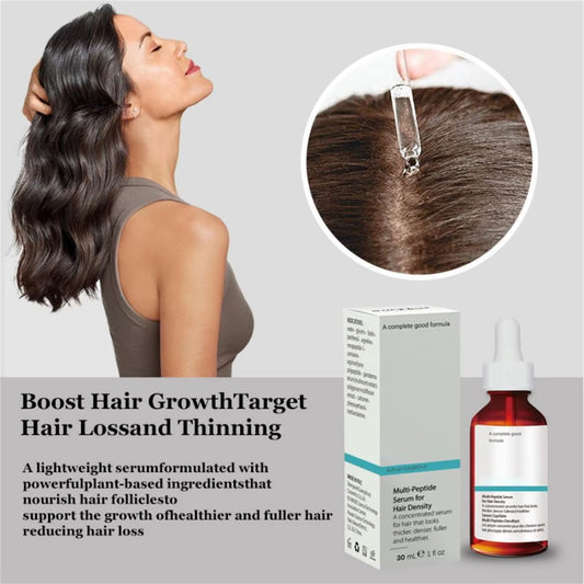 Hair Growth Peptide Serum – Boost Hair Density &amp; Combat Thinning Hair - Naved ProductsOrdinary Hair Growth Serum,Ordinary Multi - Peptide Serum for Hair Density,Designed for Thinning Hair & Hair Loss,(30Ml)