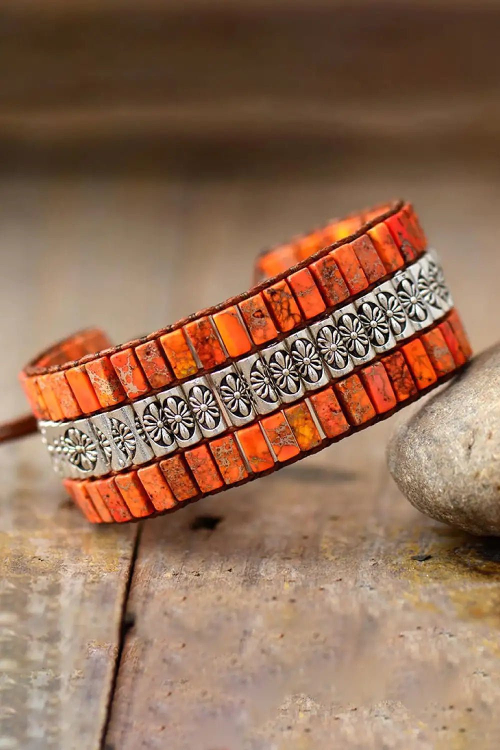 Handmade Triple Layer Natural Stone Bracelet - Naved Products
