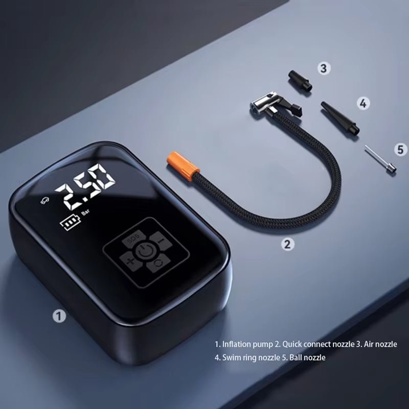 LEIBOO Car - Mounted Wired Air Pump Car Portable Air Pump Electric Car Uses Tire Pump to Inflate - Naved ProductsLEIBOO Car - Mounted Wired Air Pump Car Portable Air Pump Electric Car Uses Tire Pump to Inflate