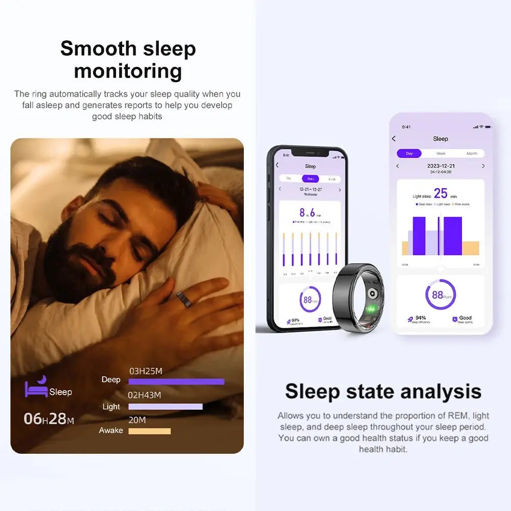 Multifunctional Health Tracker Ring - Naved Products