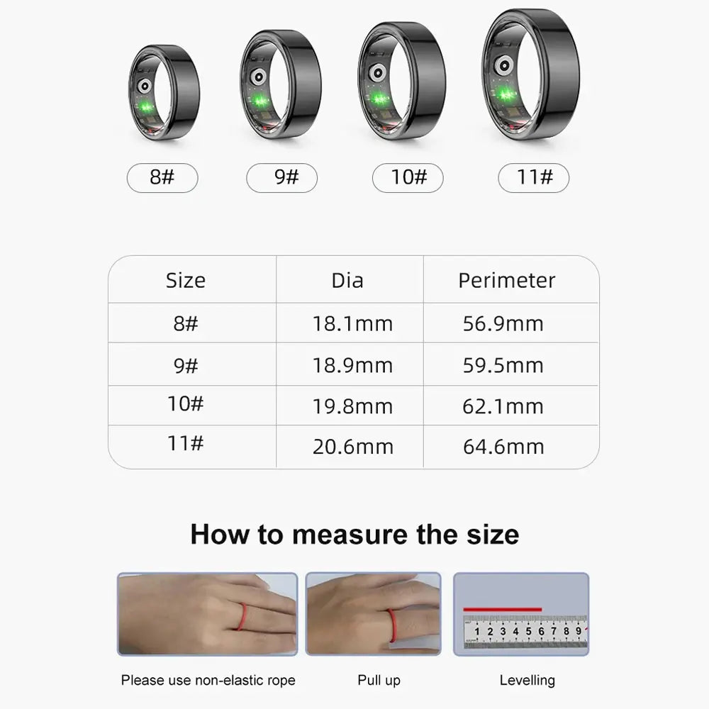 Multifunctional Health Tracker Ring - Naved Products