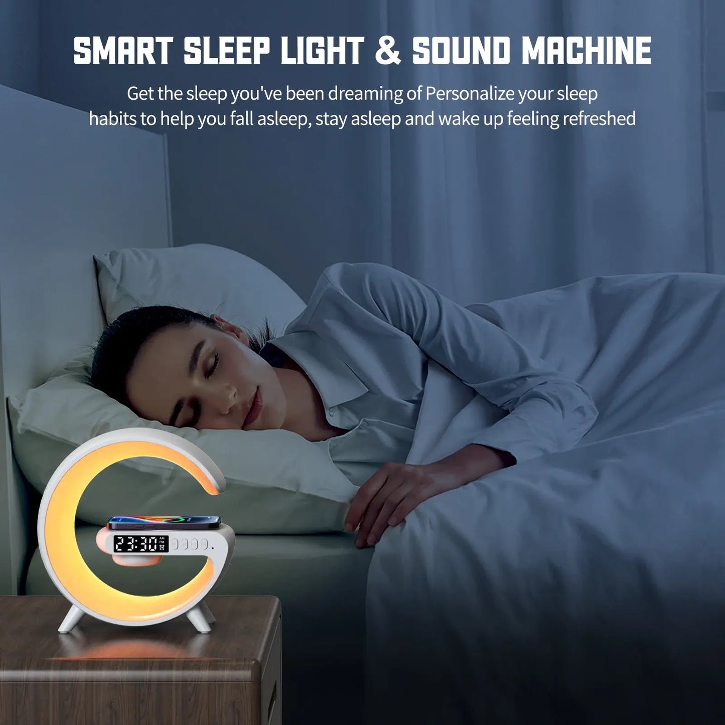 Multifunctional Wireless Charger Stand With Speaker - Naved Products
