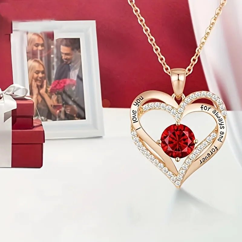 Necklace With Rose Flower Gift Box, Perfect for Valentine's Day! - Naved Products