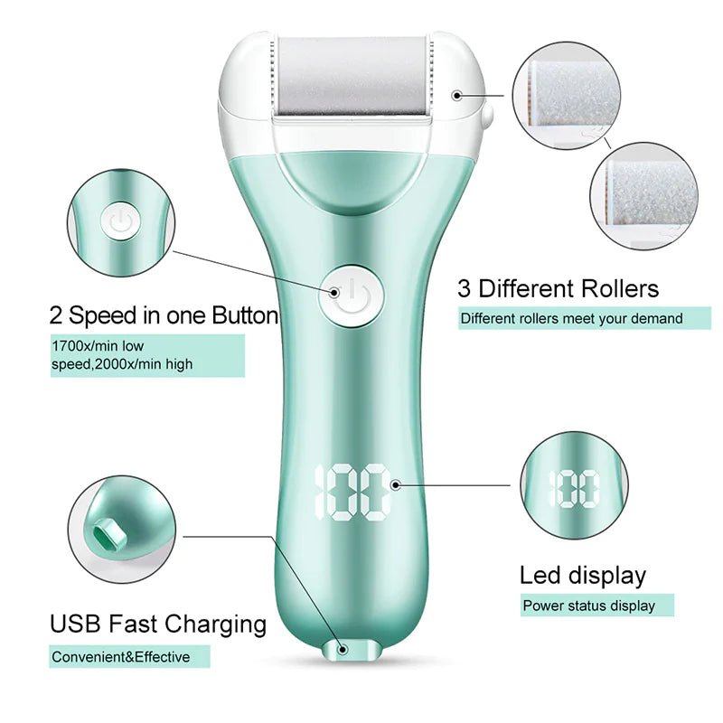 Rechargeable Electric Foot File and Callus Remover - Naved Products