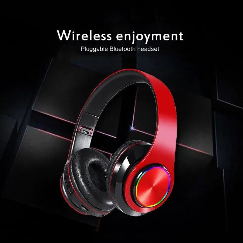 Super Bass Wireless Foldable Bluetooth Headphones With Mic - Naved Products