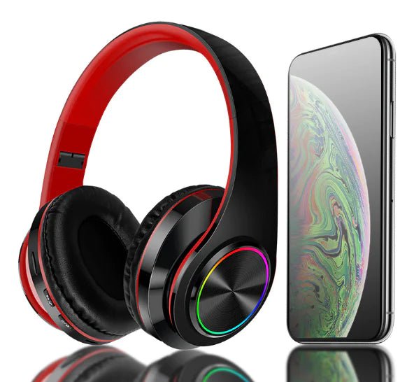 Super Bass Wireless Foldable Bluetooth Headphones With Mic - Naved Products