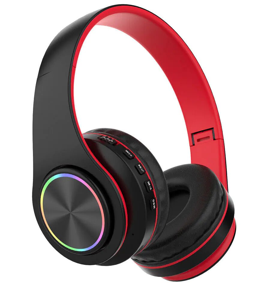 Super Bass Wireless Foldable Bluetooth Headphones With Mic - Naved Products