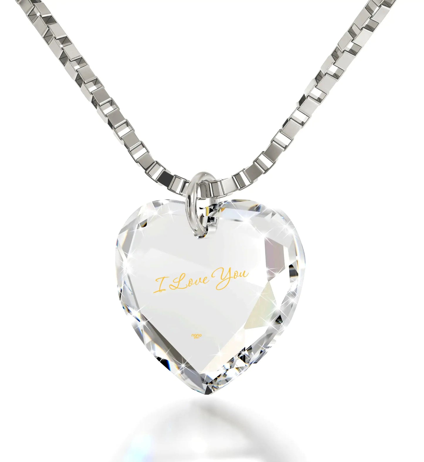 Tiny Crystal Heart Necklace Perfect for Valentine's Day - Naved Products