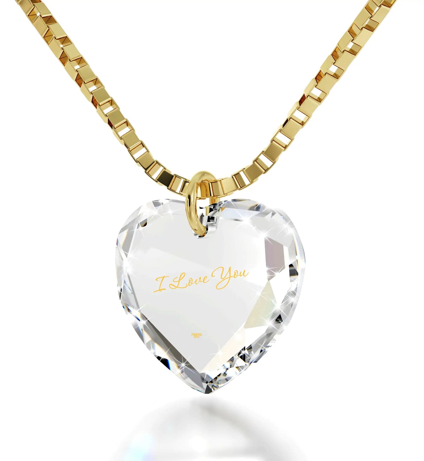 Tiny Crystal Heart Necklace Perfect for Valentine's Day - Naved Products