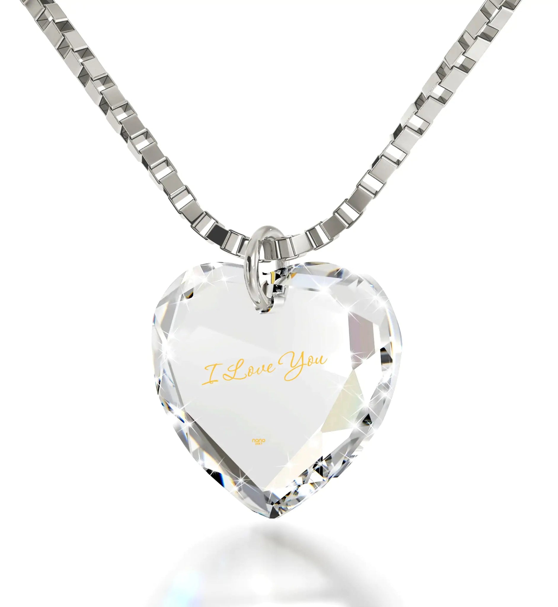 Tiny Crystal Heart Necklace Perfect for Valentine's Day - Naved Products