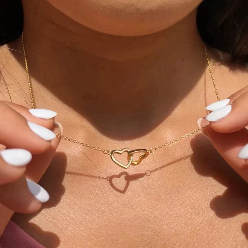 Eternal Rose & Heart Necklace Gift - Naved Products